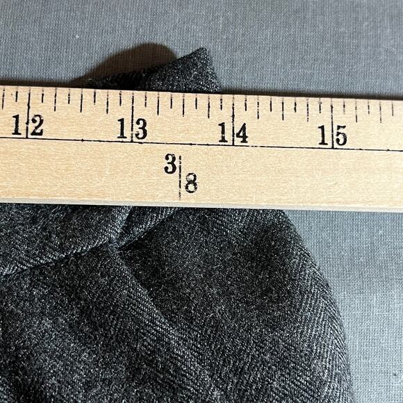 VTG Pierre Cardin‎ Blazer Skirt Set Womens 11/12 Gray Wool Herringbone Career - Picture 15 of 15